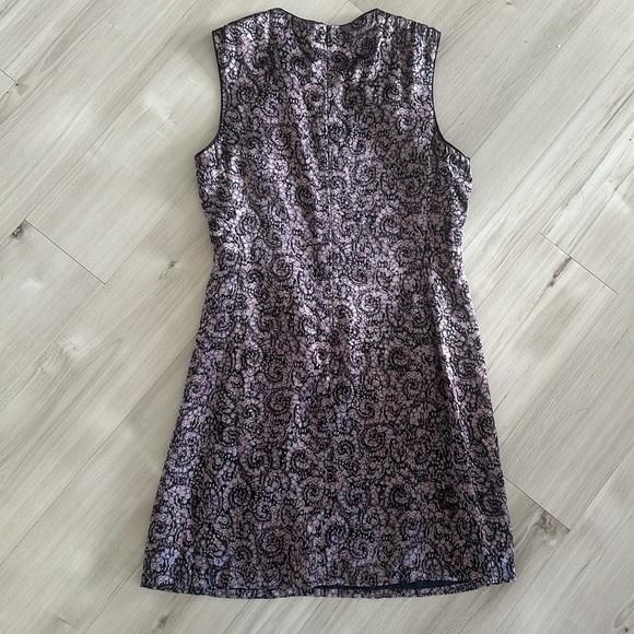 Cynthia Rowley 90s Purple Pattern Cocktail Dress - Picture 5 of 5